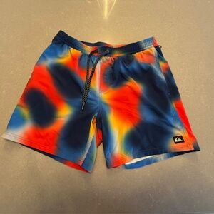 Men's Quicksilver Surfsilk Swim Volley 7" Quick Dry Board Shorts X-Large XL EUC